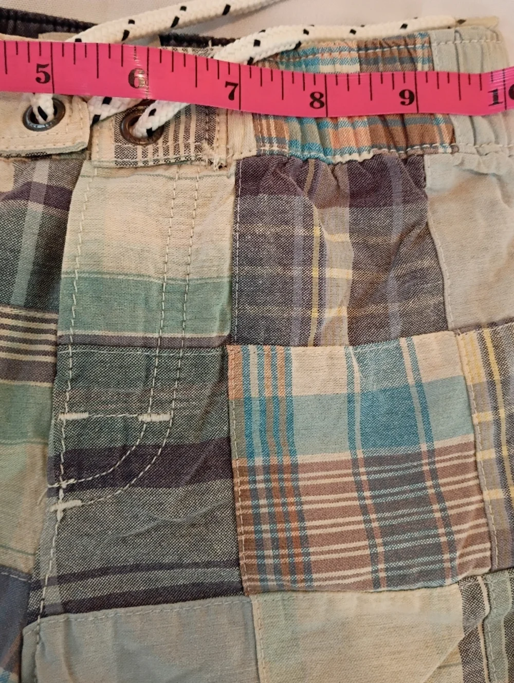 toddler boy Baby Gap Shorts Kids khaki plaid drawsting multicolor size 3T